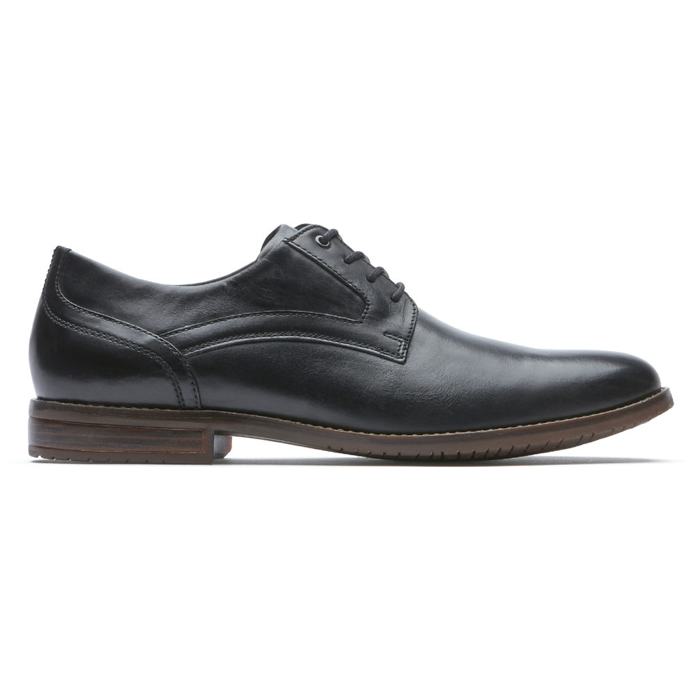 Rockport Mens Oxfords Black - Style Purpose 3 Plain Toe - UK 124-UCYJOZ